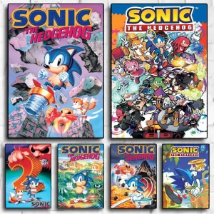 Game S-Sonic The Hedgehog Movie Sticky Posters Fancy Wall Sticker For Living Room Bar Decoration Vintage Decorative Painting