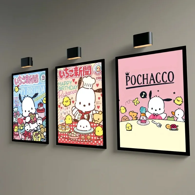Pochacco Cute Anime Dog Poster Sticky Wall Art Printing Waterproof Home Living Bed Room Bar Hallway Aesthetic Decor - Image 3