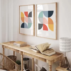 Colorful Color Loss Scandinavian Abstract Art Set Poster Simple Modern Trend Living Room Bedroom Canvas Painting Wall Art