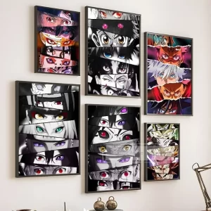 Japanese Anime Eyes Poster Prints Perfect Design Nordic Modern Home Decor Gift