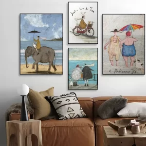Sam T-Toft Art Poster Aesthetic Canvas Painting Posters And Prints Wall Art Picture For Bedroom Home Decor