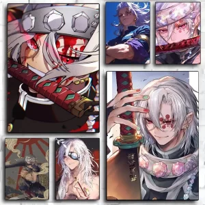 D-Demon S-Slayer Tengen Uzui Good Quality Prints And Posters Vintage Room Home Bar Cafe Decor Aesthetic Art Wall Painting