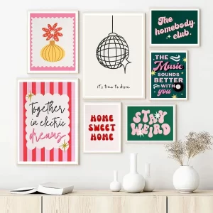 Home Music Disco Ball Breakfast Food Kitchen Leopard Animal Minimalist Canvas Painting for Living Room Modern Home Decor